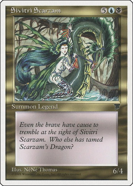 Sivitri Scarzam - Chronicles Magic: The Gathering trading card