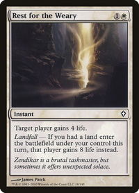 Rest for the Weary - Worldwake (WWK) #18 - Common Magic: The Gathering Trading Card