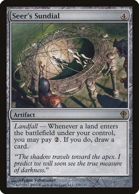 Seer's Sundial - Worldwake Magic: The Gathering trading card