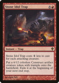 Stone Idol Trap - Worldwake (WWK) #93 - Rare Magic: The Gathering Trading Card