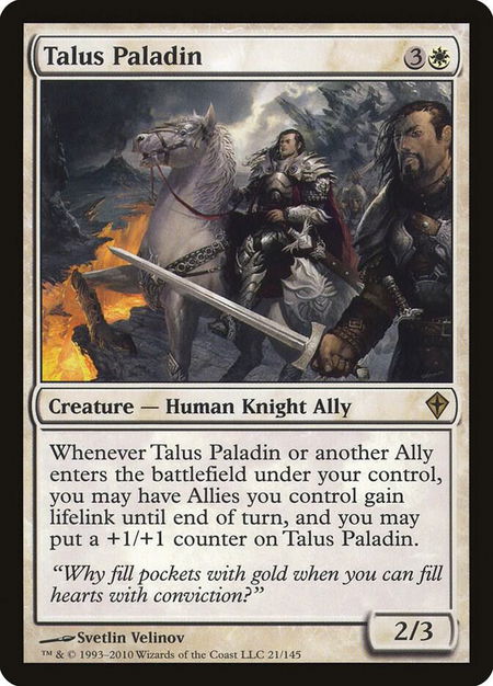 Talus Paladin - Worldwake Magic: The Gathering trading card