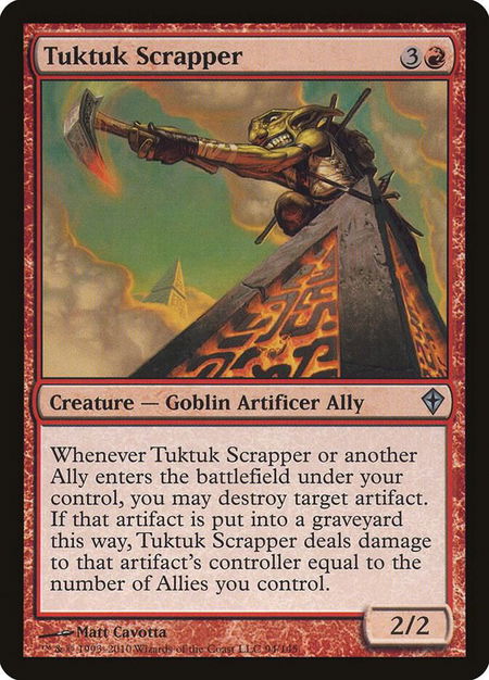 Tuktuk Scrapper - Worldwake Magic: The Gathering trading card