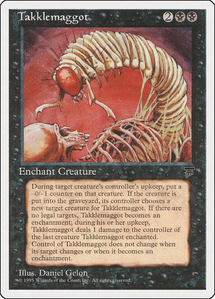Takklemaggot trading card from Chronicles Takklemaggot - Chronicles Magic: The Gathering trading card