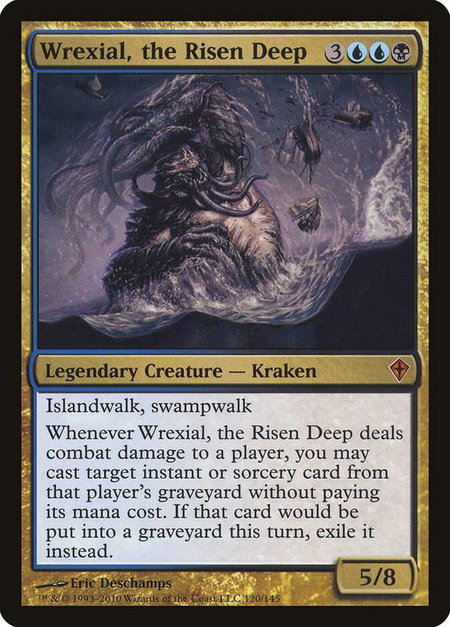 Wrexial, the Risen Deep - Worldwake Magic: The Gathering trading card