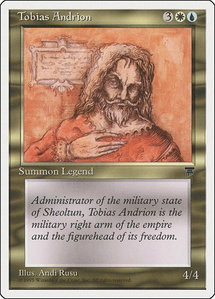 Tobias Andrion - Chronicles (CHR) #87 - Uncommon Magic: The Gathering Trading Card