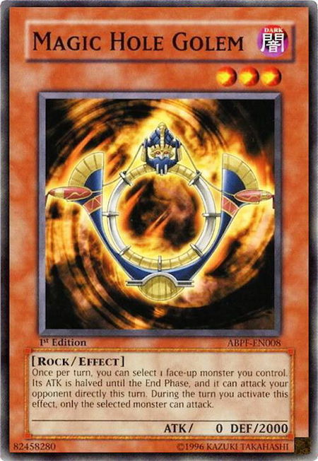 Magic Hole Golem - Absolute Powerforce YuGiOh trading card