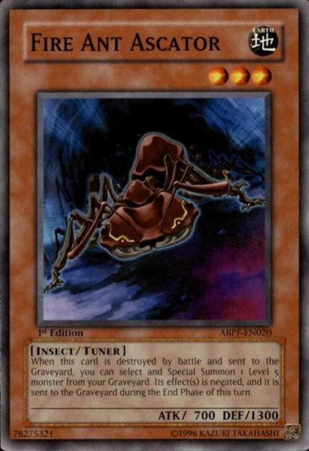 Fire Ant Ascator - Absolute Powerforce YuGiOh trading card