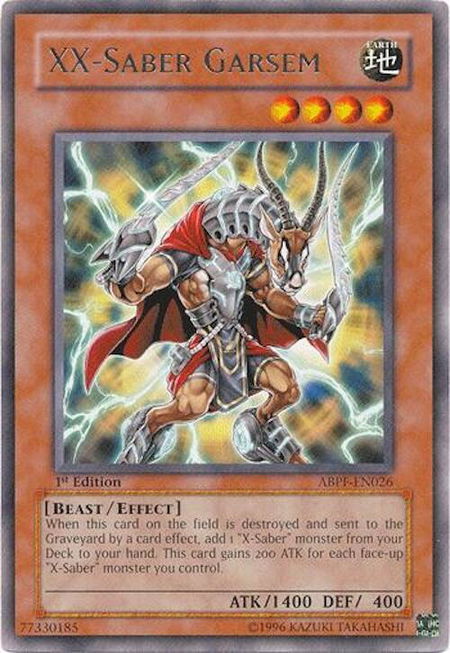 XX-Saber Garsem - Absolute Powerforce YuGiOh trading card