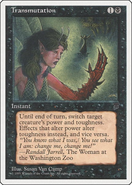 Transmutation - Chronicles Magic: The Gathering trading card