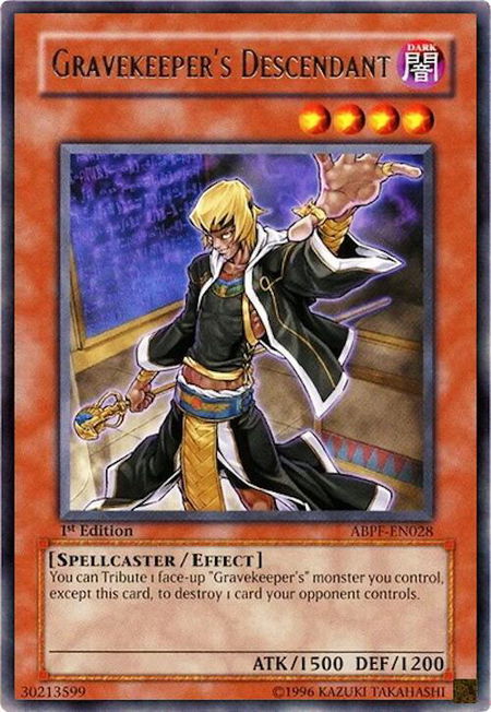 Gravekeeper's Descendant - Absolute Powerforce YuGiOh trading card