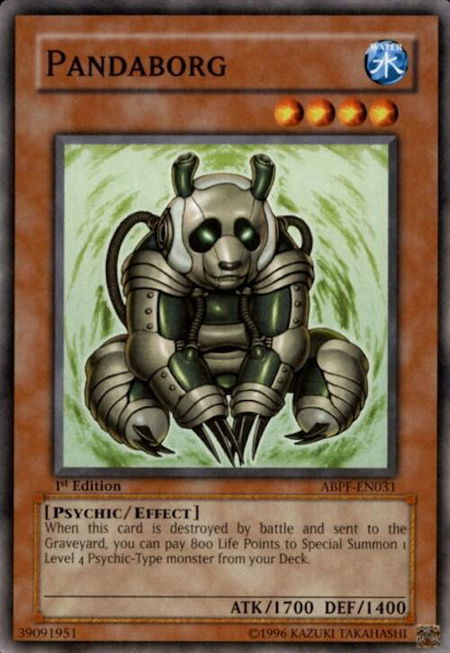 Pandaborg trading card from Absolute Powerforce Pandaborg - Absolute Powerforce YuGiOh trading card