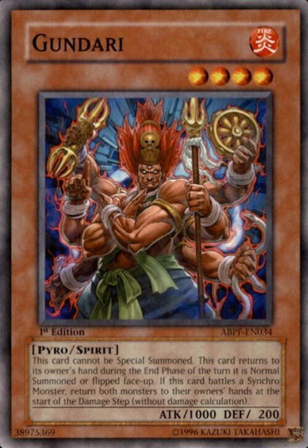 Gundari - Absolute Powerforce YuGiOh trading card