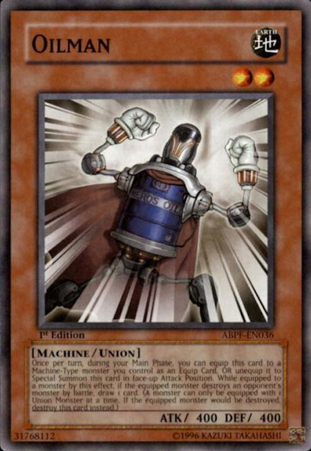 Oilman - Absolute Powerforce YuGiOh trading card