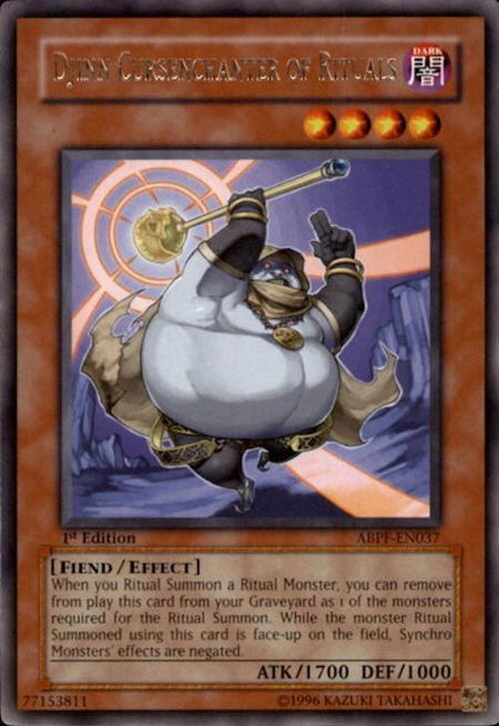 Djinn Cursenchanter of Rituals - Absolute Powerforce YuGiOh trading card