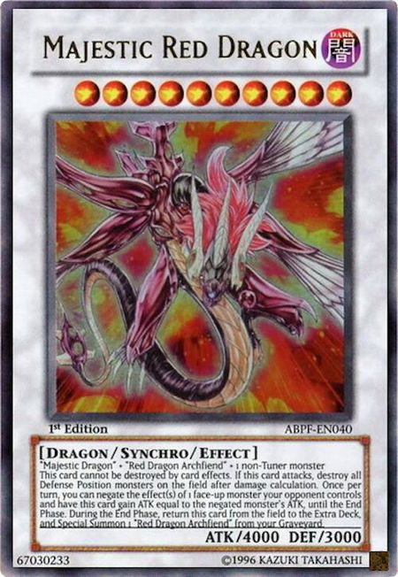 Majestic Red Dragon - Absolute Powerforce YuGiOh trading card
