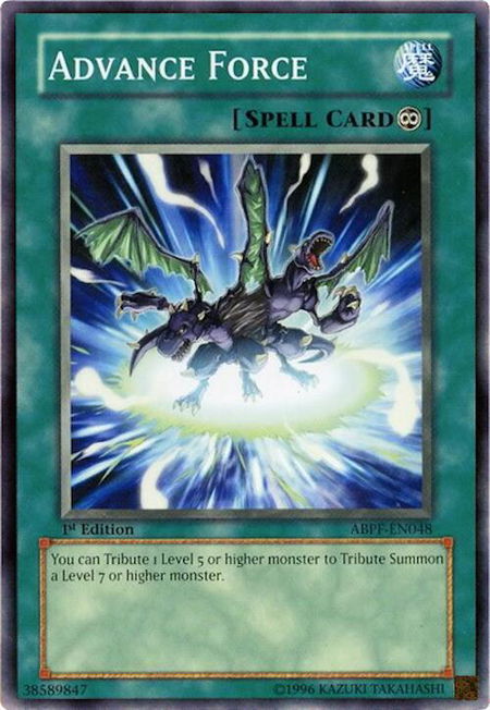 Advance Force trading card from Absolute Powerforce Advance Force - Absolute Powerforce YuGiOh trading card