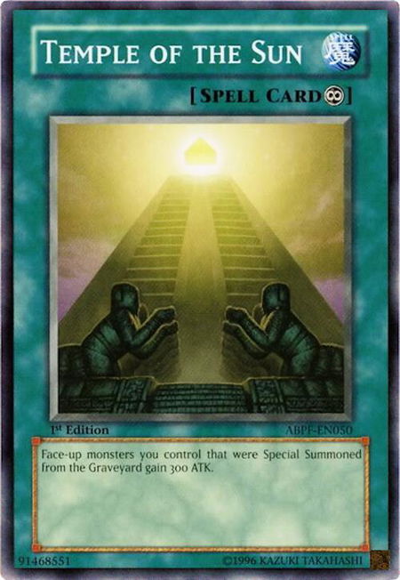 Temple of the Sun - Absolute Powerforce YuGiOh trading card