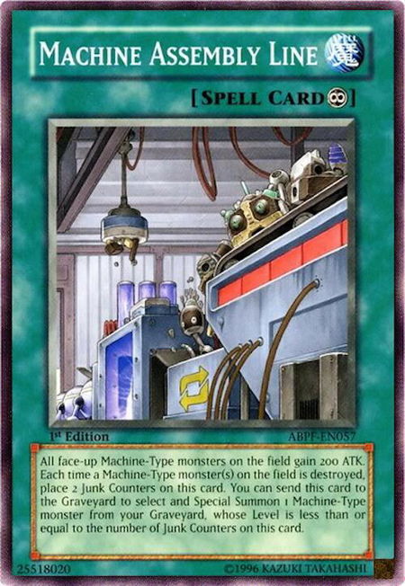 Machine Assembly Line - Absolute Powerforce YuGiOh trading card