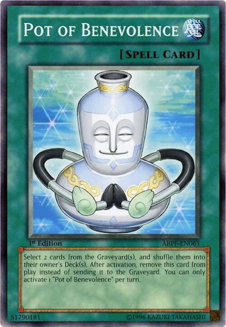 Pot of Benevolence - Absolute Powerforce YuGiOh trading card