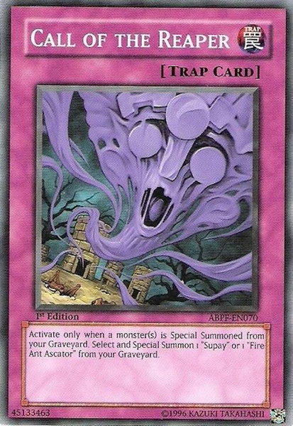 Call of the Reaper trading card from Absolute Powerforce Call of the Reaper - Absolute Powerforce YuGiOh trading card