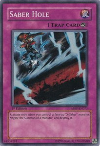 Saber Hole - Absolute Powerforce (ABPF) #ABPF-EN073 - Super Rare YuGiOh Trading Card
