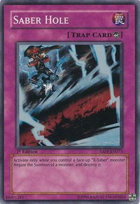 Saber Hole - Absolute Powerforce (ABPF) #ABPF-EN073 - Super Rare YuGiOh Trading Card