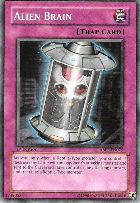 Alien Brain - Absolute Powerforce YuGiOh trading card