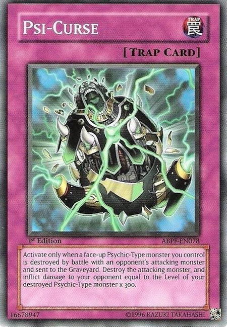 Psi-Curse - Absolute Powerforce YuGiOh trading card