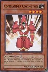 Commander Covington - Structure Deck: Machina Mayhem (SDMM) #SDMM-EN005 - Common / Short Print YuGiOh Trading Card