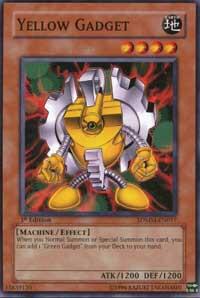 Yellow Gadget trading card from Structure Deck: Machina Mayhem Yellow Gadget - Structure Deck: Machina Mayhem YuGiOh trading card