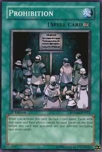 Prohibition - Structure Deck: Machina Mayhem (SDMM) #SDMM-EN022 - Common / Short Print YuGiOh Trading Card