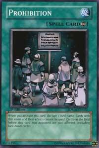 Prohibition - Structure Deck: Machina Mayhem YuGiOh trading card
