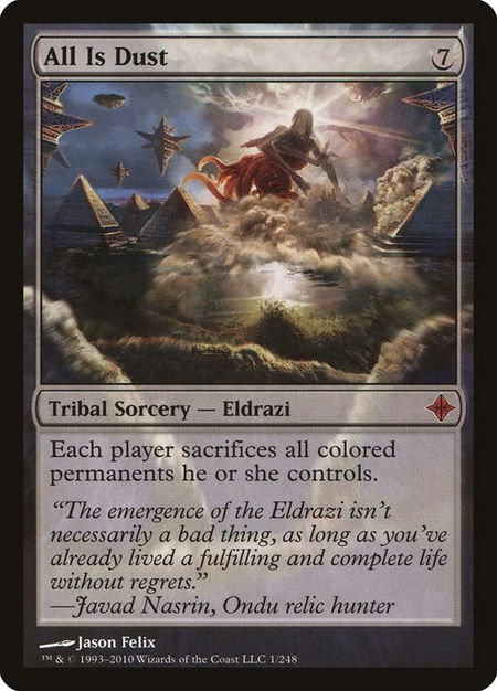 All Is Dust - Rise of the Eldrazi Magic: The Gathering trading card