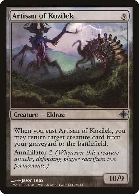 Artisan of Kozilek - Rise of the Eldrazi Magic: The Gathering trading card