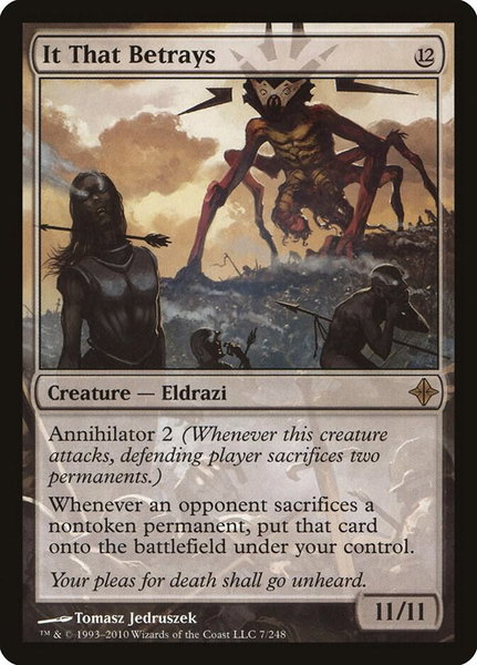 It That Betrays - Rise of the Eldrazi Magic: The Gathering trading card