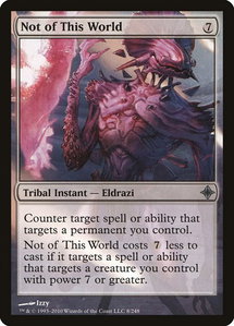 Not of This World - Rise of the Eldrazi (ROE) #8 - Uncommon Magic: The Gathering Trading Card