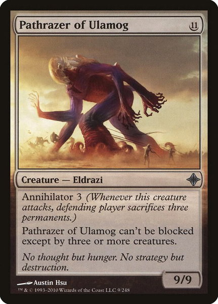 Pathrazer of Ulamog trading card from Rise of the Eldrazi Pathrazer of Ulamog - Rise of the Eldrazi Magic: The Gathering trading card