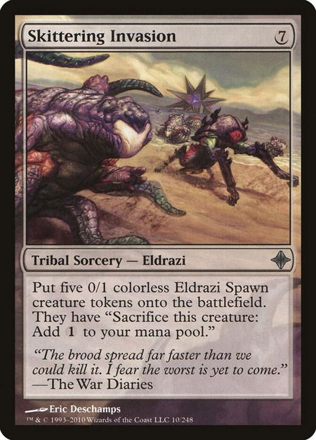 Skittering Invasion - Rise of the Eldrazi Magic: The Gathering trading card