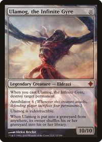 Ulamog, the Infinite Gyre - Rise of the Eldrazi (ROE) #12 - Mythic Magic: The Gathering Trading Card