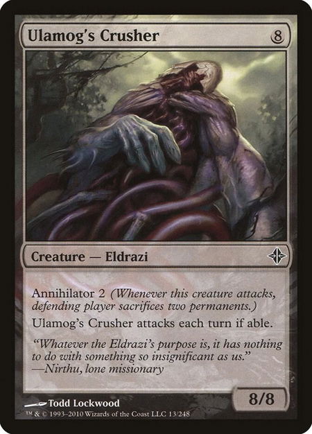 Ulamog's Crusher - Rise of the Eldrazi Magic: The Gathering trading card