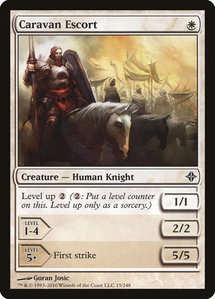Caravan Escort - Rise of the Eldrazi (ROE) #15 - Common Magic: The Gathering Trading Card