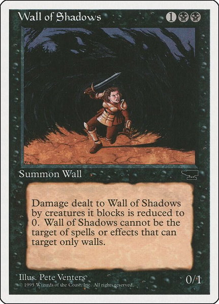 Wall of Shadows - Chronicles Magic: The Gathering trading card