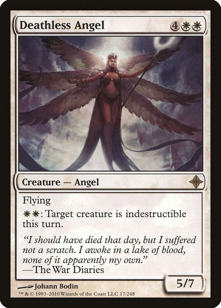 Deathless Angel - Rise of the Eldrazi Magic: The Gathering trading card