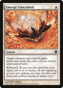 Emerge Unscathed - Rise of the Eldrazi (ROE) #20 - Uncommon Magic: The Gathering Trading Card