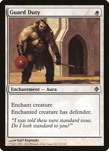 Guard Duty - Rise of the Eldrazi (ROE) #23 - Common Magic: The Gathering Trading Card