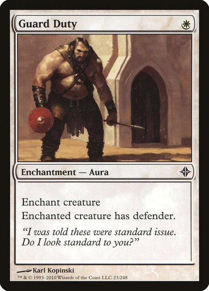 Guard Duty - Rise of the Eldrazi Magic: The Gathering trading card