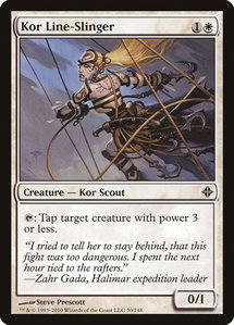 Kor Line-Slinger - Rise of the Eldrazi (ROE) #30 - Common Magic: The Gathering Trading Card