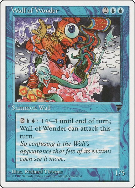 Wall of Wonder trading card from Chronicles Wall of Wonder - Chronicles Magic: The Gathering trading card