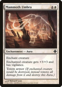 Mammoth Umbra - Rise of the Eldrazi (ROE) #37 - Uncommon Magic: The Gathering Trading Card