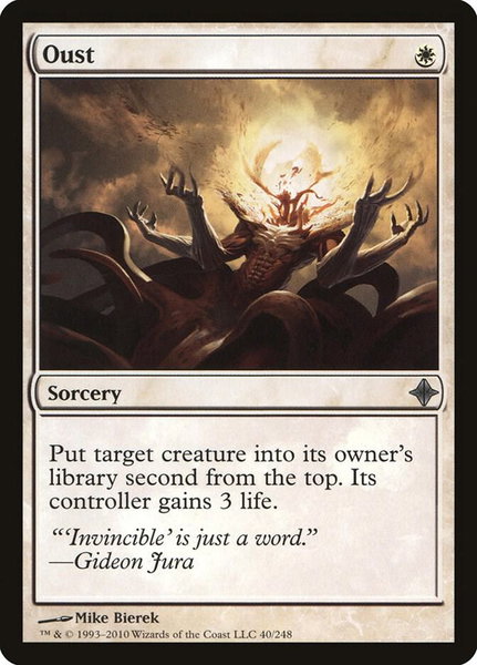 Oust - Rise of the Eldrazi Magic: The Gathering trading card